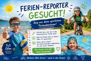 Sommerferien-Aktion: Zeigt uns eure sportlichen Ferien!